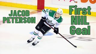 Jacob Peterson #40 (Dallas Stars) first NHL goal Oct 14, 2021