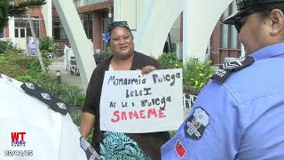 Outside Parliament of Samoa FONO 25th Feb. 2025