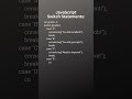 JavaScript Switch Statement Tutorial #shorts for beginners
