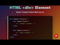 HTML div Element Explained for Beginners: Structure & Layout Essentials