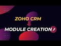 How to Create Module  in Zoho crm