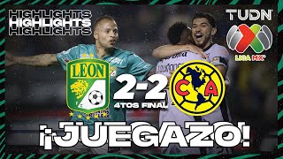 HIGHLIGHTS | León 2-2 América |  4tos Final - AP2023 | TUDN