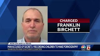 Randolph County man charged with secretly recording children to make porn