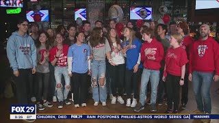 Souderton Area High School Advanced Choir performs Phillies unofficial anthem