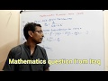 Mathematics Question From IRAQ on Ammaths Tutorials