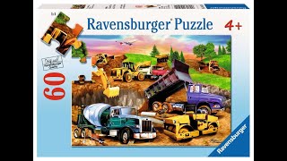 Ravensburger 60 Pieces Puzzle | Construction Crowd Timelapse