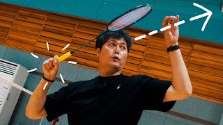 In practice... Backhand Smash