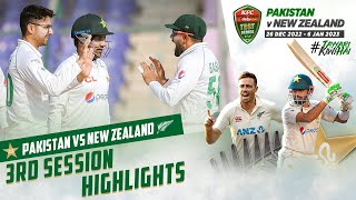 3rd Session Highlights | Pakistan vs New Zealand | 1st Test Day 3 | PCB | MZ2L