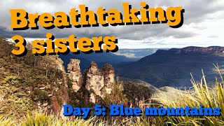 Sydney day 5: Blue mountains Echo point Katoomba falls 3 sisters, breathtaking views