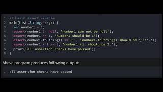 Assert Statements in Dart Programming Language