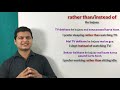 difference between rather than u0026 instead of in english learn english speaking by alam.