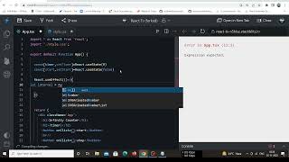React Counter with Infinite Auto Count, Start , Stop , Reset | most asked qustion in codeing round.