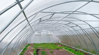 Polycarbonate greenhouse 6x16 for farmers. Durable frame made of square galvanized pipe 30x30 mm