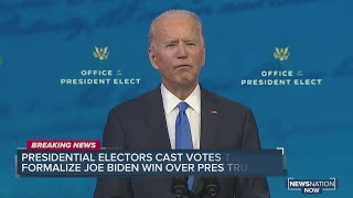 Presidential electors cast votes to formalize Joe Biden's win over President Trump