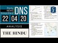 THE HINDU Analysis, 22 April 2020 (Daily News Analysis for UPSC) – DNS