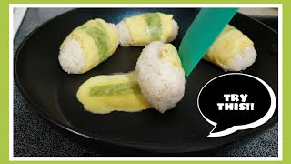 Nasubukan nyo na ba ito? Looks like Egg Sushi! But Tuna Mayo Rice Ball in Egg Rolls [Cook With Me!!]