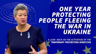 EU’s SUPPORT TO PEOPLE FLEEING THE WAR IN UKRAINE – EU Commissioner Ylva Johansson highlights