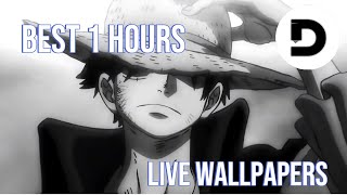 black and white Straw hat luffy Live wallpaper 4K quality