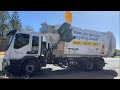 City of wanneroo recycle with the brand new Volvo 96167!! ( Garbina) in cab view and chop out