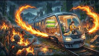 Terrifying Surviving Inside a Modern Glass Train During a Zombie Apocalypse | Ghibli Survival Memory