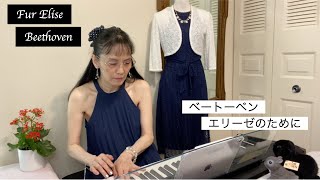 ベートーベン「エリーゼのために」【大人独学ピアノ初心者】Piano Beginner plays “Fur Elise” by Beethoven