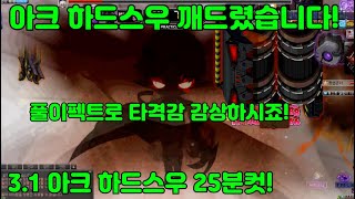 [메이플] 3.1 아크 하드스우 25분컷! ( 부캐로 삼고싶다... )