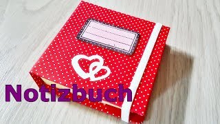 Basteln: Notizbuch selbst basteln / Post it Buch zum mitnehmen / DIY notice book