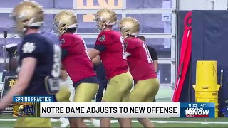 Spring Practice: Notre Dame adjusts to new offense