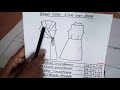 frocks pattern how to sew shawl collar wrap dress ෂෝල් කොලර් සහිත ක්‍රොස් ඕවර් ගවුමක් මසමු.