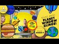 Kylee Makes DIY Planet Window and Mirror Clings - Positive Messages and Self Talk for Kids