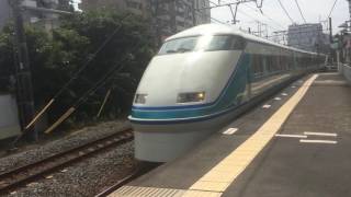 【鉄道動画】牛田駅にて　東武100系「スペーシア」通過シーン