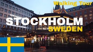 Walking tour in STOCKHOLM Sweden 4K 60fps UHD
