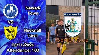 Newark Town 1-2 Hucknall Town, Notts FA Senior Cup, 06/11/2024. 4K