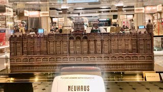 Harrods Building handcrafted Chocolate by NEUHAUS inside Harrods Chocolate Hall