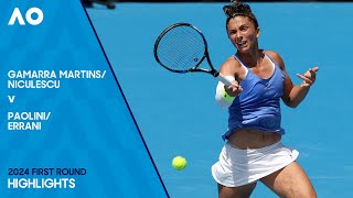 Niculescu/Martins v Errani/Paolini Highlights | Australian Open 2024 First Round
