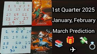 Next 3 Months Jan,Feb,March Prediction Your Life💍💃✈️🎁💸📚 1st Quarter 2025 Tarot