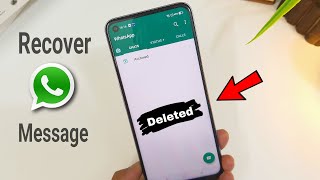 How to Recover Deleted WhatsApp Messages on Android | Tenorshare UltData.