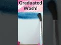 Graduated Wash Technique:  Watercolor made EASY!   #watercolorpainting