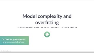 Python Tutorial : Model complexity and overfitting