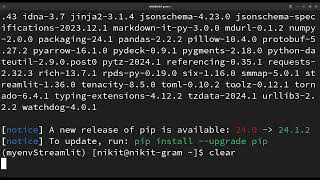 Setup python and streamlit in arch linux
