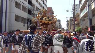 深川神明宮例大祭2018 宮神輿渡御その1【新大橋二丁目町会】