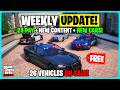New Cars, New Content! 2X Bonus's! GTA Online Weekly Update!