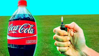 ‼️ Coke Bottle Pressure Test | Compressed Air Explosion | soda bottle drawing