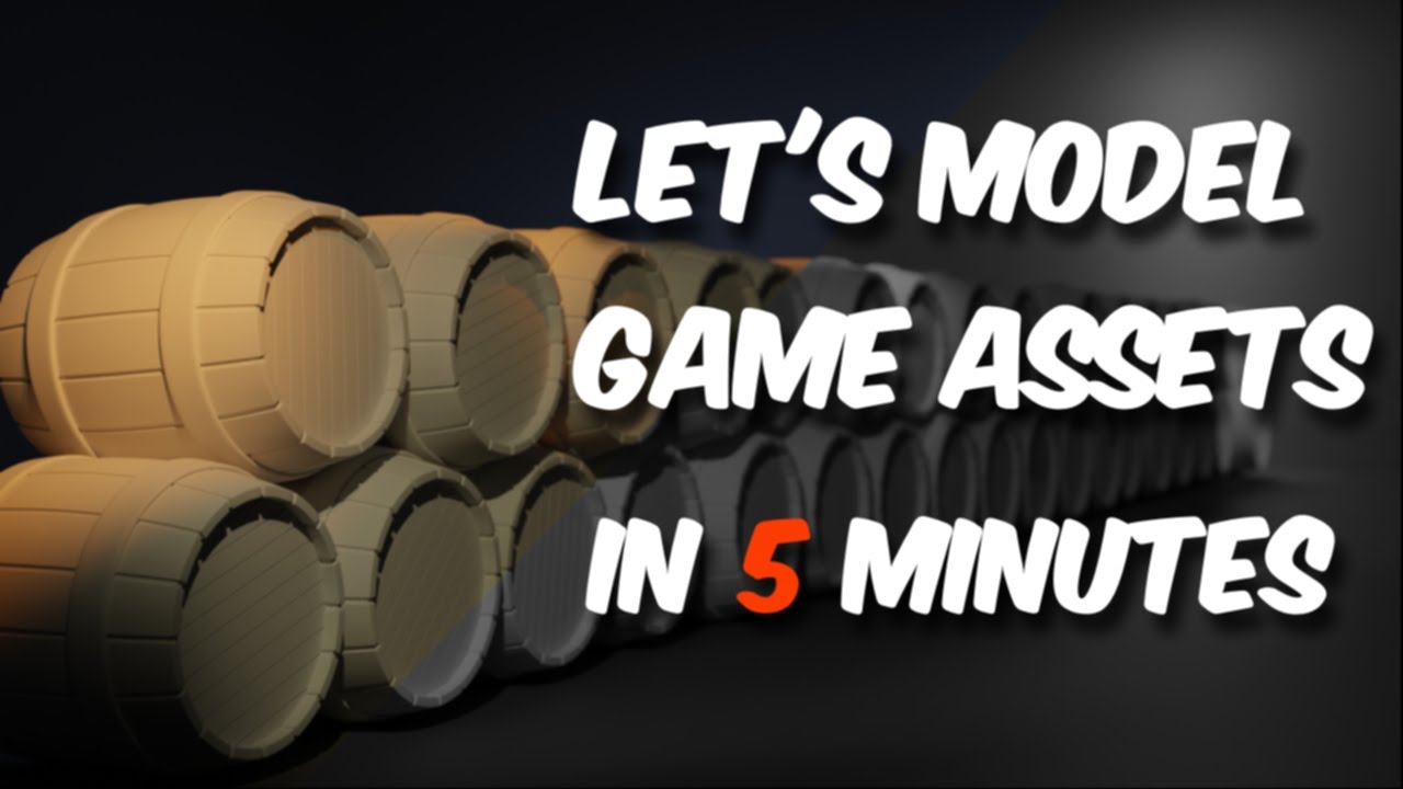 Let's Model GAME ASSETS (part 1) In 5 MINUTES - Blender Simple Tutorial ...