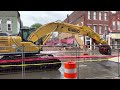 demolition of old western auto 39 main st. addison ny unsafe building roof collapsed.