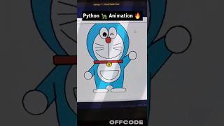 creating Doraemon using python turtle 🐢🔥🔥#shorts #short
