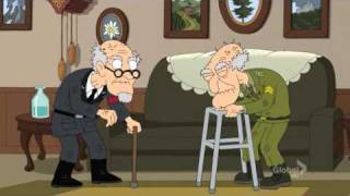Family Guy - Herbert and Nazi Lieutenant Epic Fight!!