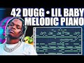 HOW TO MAKE MELODIC PIANO BEATS FOR 42 DUGG & LIL BABY | FL STUDIO MUSIC THEORY TUTORIAL 2022