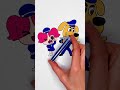 Sheriff Labrador & Papillion 🚓 Brave Team 🚨✨ #kids #glitter #art #cartoon #color #trending