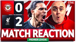 BRENTFORD 0-2 LIVERPOOL! DARWIN THE HERO! Craig's LIVE Match Reaction